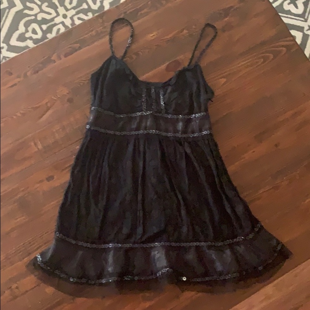 Black Free People Sequin Top